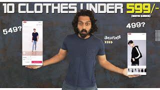 TOP 10 STYLISH Versatile Clothes Under 599/-  | Men's Fashion Telugu | Aye jude!