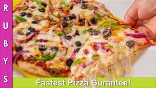 No Problem Pizza! No Yeast! No Oven! Fastest & Easiest Pizza Recipe in Urdu Hindi - RKK