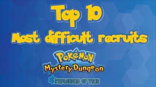 Top 10 Most difficult Recruits in Pokémon Mystery Dungeon: Explorers of Time