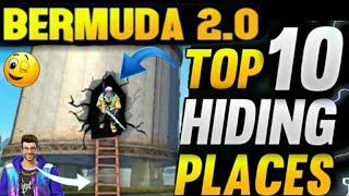 GARENA FREEFIRE || TOP 10 HIDDEN PLACE ||#SMALL TIPS GAMER