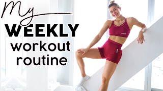 My CURRENT Training Routine: Full WEEK of Workouts!