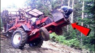 Amazing Driving Skill Big Truck Logging Power Action - Extreme Equipment Machines Working