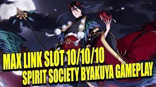 BYAKUYA 10/10/10 MAX LINK SLOT GAMEPLAY (Spirit Society Version) Bleach Brave Souls