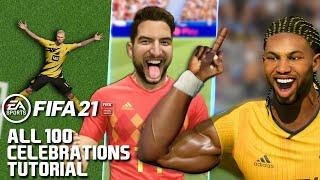 FIFA 21 ALL 100 CELEBRATIONS TUTORIAL | Playstation and Xbox