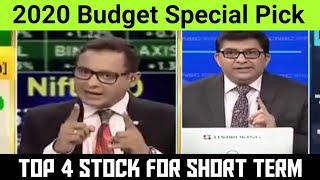 #2020 Budget Special Pick,  Short Term investment Idea