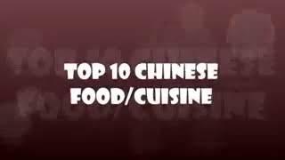 Top 10 chinese food