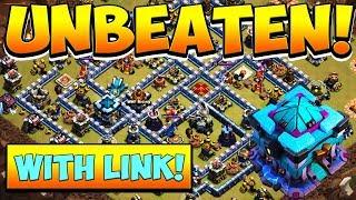 UNBEATEN TH13 WAR BASE! Best New Town Hall 13 Anti 3 Star Base with link