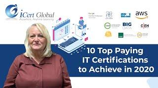Top 10 Certifications For 2020 | CISSP, AWS, GoogleCloud, BigData DataSc, CRISC, CISM, PMP, CEH, CSM