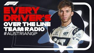 Every Driver's Radio At The End Of Their Race | 2021 Austrian Grand Prix