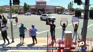 Demonstrations hoping for change held in Poway