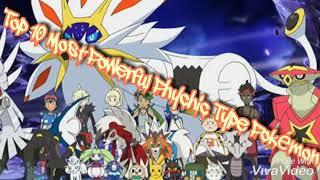 Top 10 Most Powerful Phychic Type Pokémon