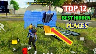 TOP 10 HIDDEN PLACE IN FREE FIRE / RS GAMER GARENA FREE FIRE