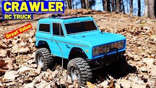 Blue Ford Bronco RC Crawler Drives through water/mud - Amazing Truck - Great Price!  Review