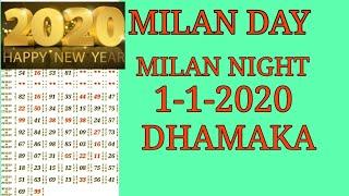 MILAN DAY/MILAN NIGHT MATKA 1-01-2020 FIX OPEN JODI TRICK