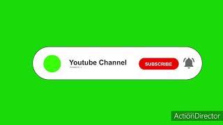 Top 10 Youtub green screen Subscribe button end bell lcon lntro Ai-Ae Free template