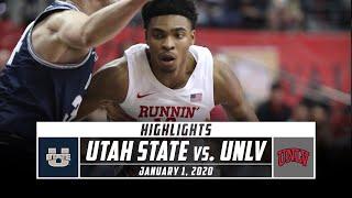 Utah State vs. UNLV Basketball Highlights (2019-20) | Stadium