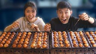 We Tried To Make 200 Octopus Balls In 10 Minutes • Tasty