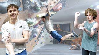 Can't believe Fredrik did that move! Then he walks over to 8B/V13 problem