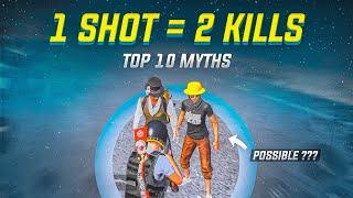 1 Shot = 2 Kills | Possible ? | Top 10 Mythbusters in PUBG Mobile | PUBG Myths #42