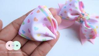 Amazing Ribbon Bow - Hand Embroidery Works - Ribbon Tricks & Easy Making Tutorial #100