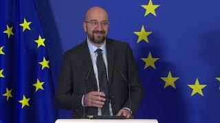 EU Council President Charles Michel: we celebrate a new beginning, with great enthusiasm and hope!