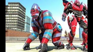 Amazing Monster Gorilla Rampage City Attack Animal | City Rescue Monster Gorilla Robot