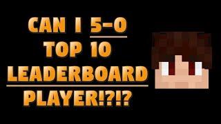 Can I 5-0 A TOP 10 PLAYER?! (Minecraft Bridge Duels)