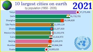 10 largest cities on earth (1950 - 2035) |TOP 10 Channel