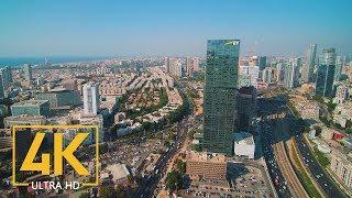 City View From the Top of Azrieli Center, Tel Aviv, Israel - 4K Urban Relax Video