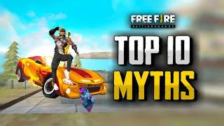 Top 10 Mythbusters in FREE FIRE BATTLEGROUNDS Mobile-Funny Facts