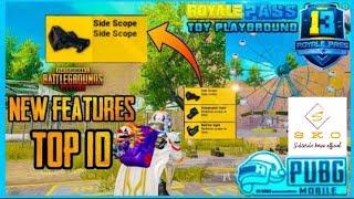 New Side Scope New Features TOP 10 // PUBG Mobile/PUBG Live streaming On Youtube //PUBGGAMING lovers