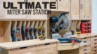 ULTIMATE Miter Saw Station with Downdraft Table!