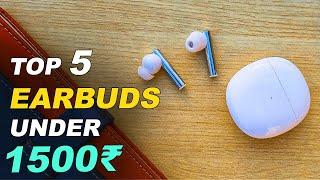 Top 5 Best Earbuds Under ₹1500 in 2022 ⚡⚡ Best True Wireless TWS Earbuds Under 1500 rs ⚡⚡