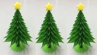 How to Make Paper Christmas Tree | Making Paper Xmas Tree Step by Step | DIY-Paper Crafts