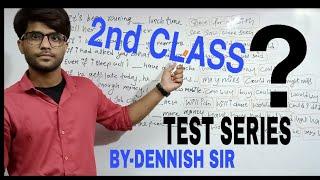 #DENNISHSINGH English Test Grammar ..top 10 questions coverd By Dennish sir