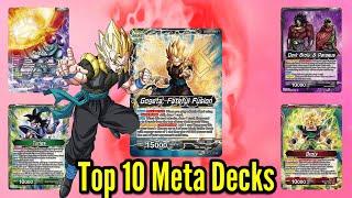 TOP 10 META DECKS IN DRAGON BALL SUPER CARD GAME : FEBURARY 2021