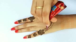 NEW TRICK VERY BEAUTIFUL LATEST FLORAL ARABIC MEHNDI DESIGN FOR HAND-FREE ONLINE CLASS FOR BRGINNER