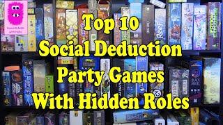 Top 10 Social Deduction Party Games with hidden roles #socialdeduction #partygames #top10games