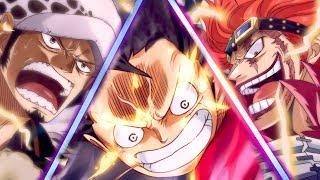 LE MONSTER TRIO VS KAIDO! LUFFY, LAW & KID EN ACTION!