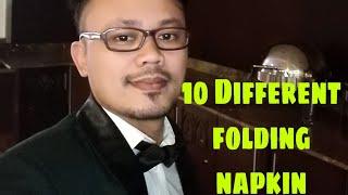 Top 10 Most Table Napkin Folding | Tutorial | To Impress the Guest | vlog#01