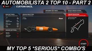 Automobilista 2   My TOP 10 Car & Track Combinations PART 2   Top 5 VERY BEST COMBO's