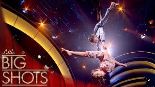 The Amazing 7 & 10 Year Old Aerial Acrobats Duo!  | Little Big Shots