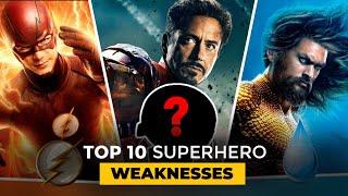 Top 10 Superhero WEAKNESSES Explained in Hindi Ft. #ComicKar