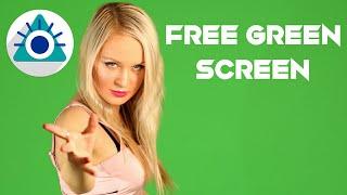 Free Green Screen blonde girl