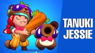 Brawl Stars BETA Gameplay TANUKI JESSIE SKIN