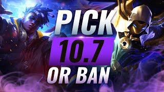 OP PICK or BAN: BEST Builds For EVERY Role - League of Legends Patch 10.7