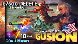 Deleting Enemies Just Like Blink of an Eye?!! | ɢᴏsᴜ Hoon Top 1 Global Gusion S14 ~ Mobile Legends