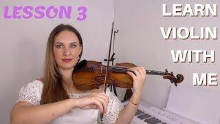 Learn To Play Violin LIVE with me! LESSON 3