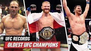 UFC Records: Top 10 OLDEST Fighters to Win a UFC Title (Oldest UFC Champions)