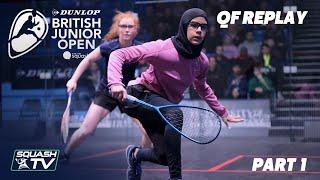 Squash: Dunlop British Junior Open 2020 - Quarter Finals - Glass Court Session 1